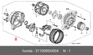 Генератор 31100RSH004 HONDA