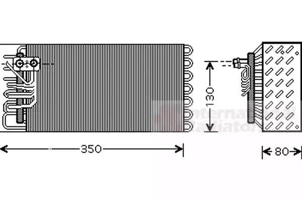 Испаритель, кондиционер 7400V039 VAN WEZEL