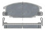 Комплект тормозных колодок, диско SP174 SCT