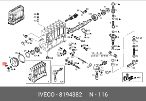 Болт 8194382 IVECO