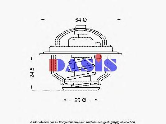 Термостат, охлаждающая жидкость 751852N AKS DASIS
