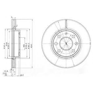 Тормозной диск BG3568 DELPHI