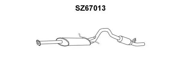 Глушитель выхлопных газов конечный SZ67013 VENEPORTE