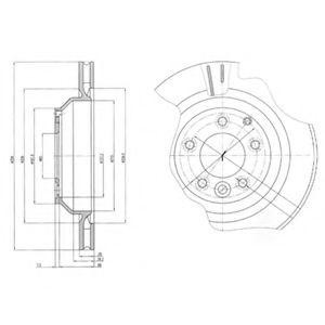 Тормозной диск BG4070 DELPHI