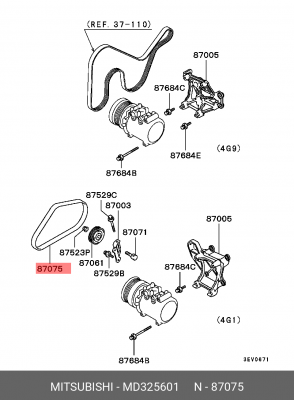 Ремень приводной MD325601 MITSUBISHI