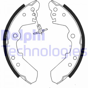 Комплект тормозных колодок LS1687 DELPHI