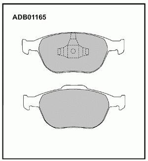 Колодки тормозные дисковые ADB01165 ALLIED NIPPON