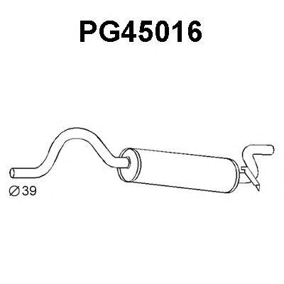 Глушитель выхлопных газов конечный PG45016 VENEPORTE