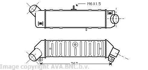 Интеркулер VW4162 AVA