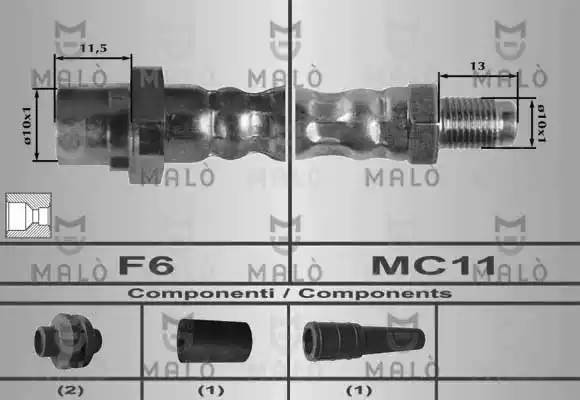 Тормозной шланг 80266 MALO