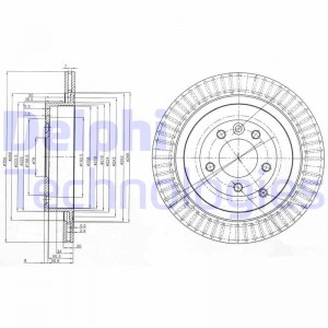 Тормозной диск BG3925 DELPHI