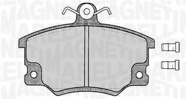 Комплект тормозных колодок, диско 430216171070 MAGNETI MARELLI
