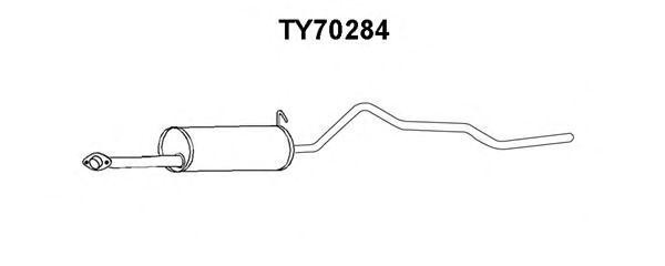 Глушитель выхлопных газов конечный TY70284 VENEPORTE