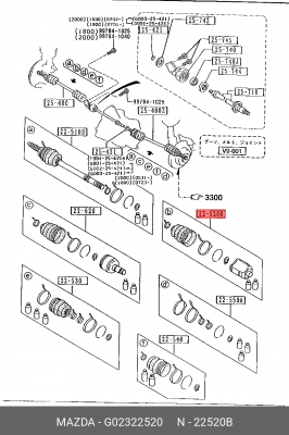 Деталь G02322520 MAZDA