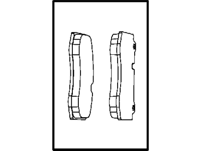 Комплект тормозных колодок, диско 5174311AC CHRYSLER
