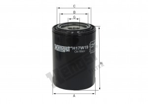 Масляный фильтр H17W19 HENGST