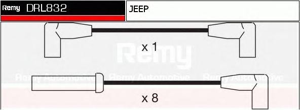 Ккомплект проводов зажигания DRL832 DELCO REMY