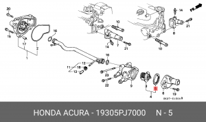 Прокладка, термостат 19305PJ7000 HONDA