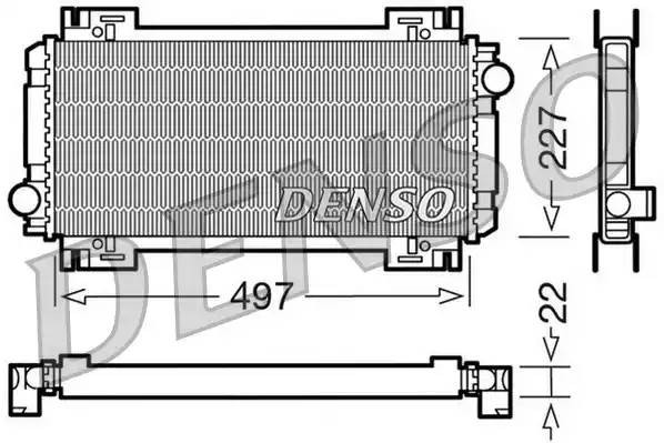 Радиатор, охлаждение двигател DRM10032 DENSO