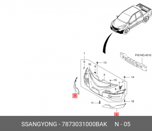 Деталь 7873031000BAK SSANG YONG
