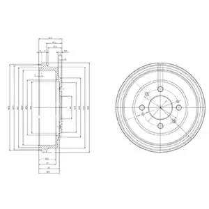 Тормозной барабан BF280 DELPHI