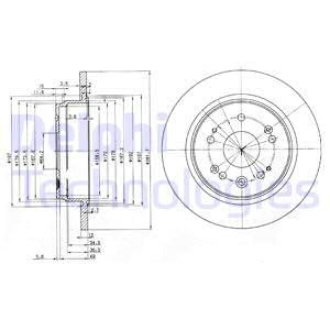 Тормозной диск BG3797 DELPHI