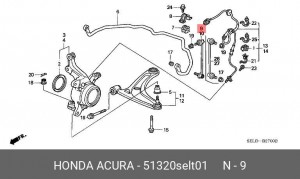 Тяга / стойка, стабилизатор 51320-SEL-T01 HONDA