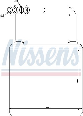 Теплообменник, отопление салона 72029 NISSENS