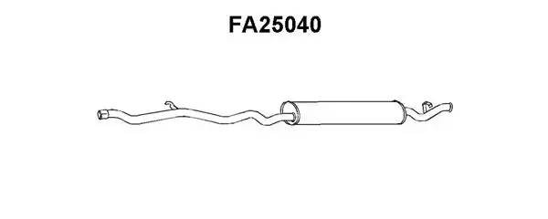 Глушитель выхлопных газов конечный FA25040 VENEPORTE