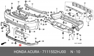 Деталь 71115S2HJ00 HONDA