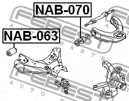 Сайлентблок NAB-063 FEBEST