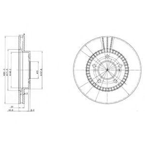 Тормозной диск BG3061 DELPHI