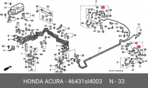 Шланг тормозной 46431SL4003 HONDA