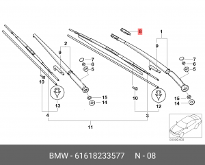 Скоба 61 61 8 233 577 BMW