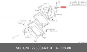 Расходомер воздуха 22680AA310 SUBARU