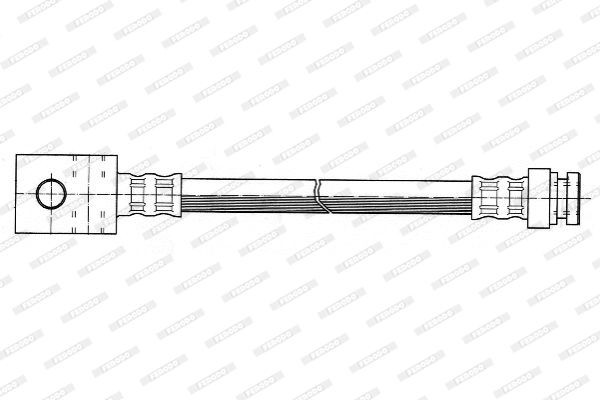 Тормозной шланг FHY2437 FERODO