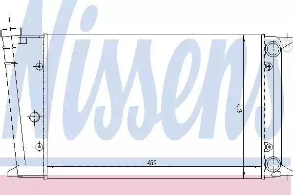 Радиатор, охлаждение двигател 65020 NISSENS