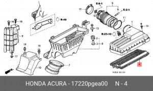 Фильтр воздушный 17220PGEA00 HONDA