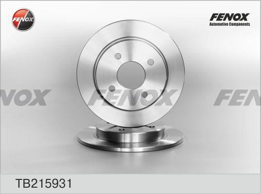 Диск тормозной TB215931 FENOX