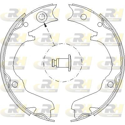 Комплект тормозных колодок, стояночная тормозная система 473400 ROADHOUSE