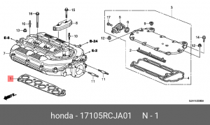Прокладка впускного коллектора 17105RCJA01 HONDA