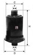 Фильтр топливный S 1556 B SOFIMA