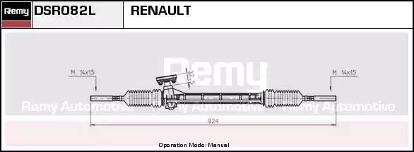 Рулевой механизм DSR082L DELCO REMY