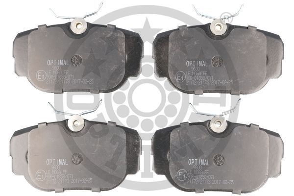 Комплект тормозных колодок, диско 9600 OPTIMAL