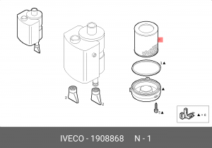 Воздушный фильтр 1908868 IVECO