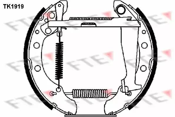 Комплект тормозных колодок TK1919 FTE
