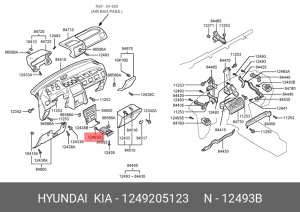 Саморез 1249205123 HYUNDAI KIA