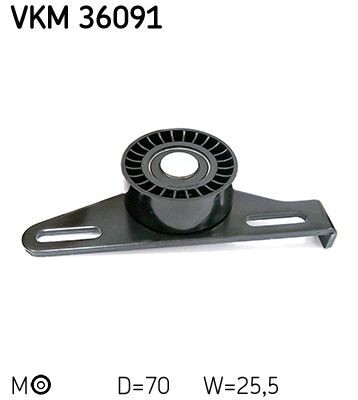 Натяжной ролик, поликлиновой  ремень VKM36091 SKF
