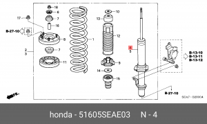 Амортизатор 51605SEAE03 HONDA