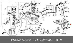 Деталь 17519SWA000 HONDA